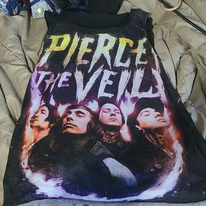 Pierce the Veil cut off tank top